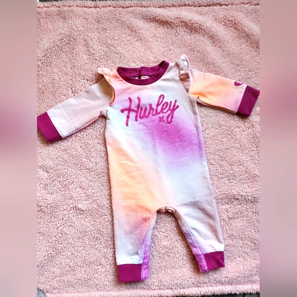 Hurley Other - HURLEY BABY GIRL Soft Pink Coverall size 6mos